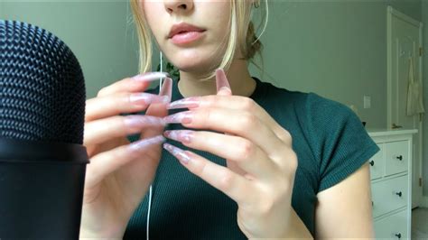 asmr long nails|asmr tapping with long nails.